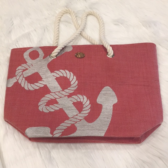 Cappelli Straworld Bags Cappelli Straworld Red Silver Anchor